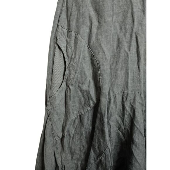 Inizio Linen Dress Size Small Lagenlook Pockets Artsy - Picture 4 of 8